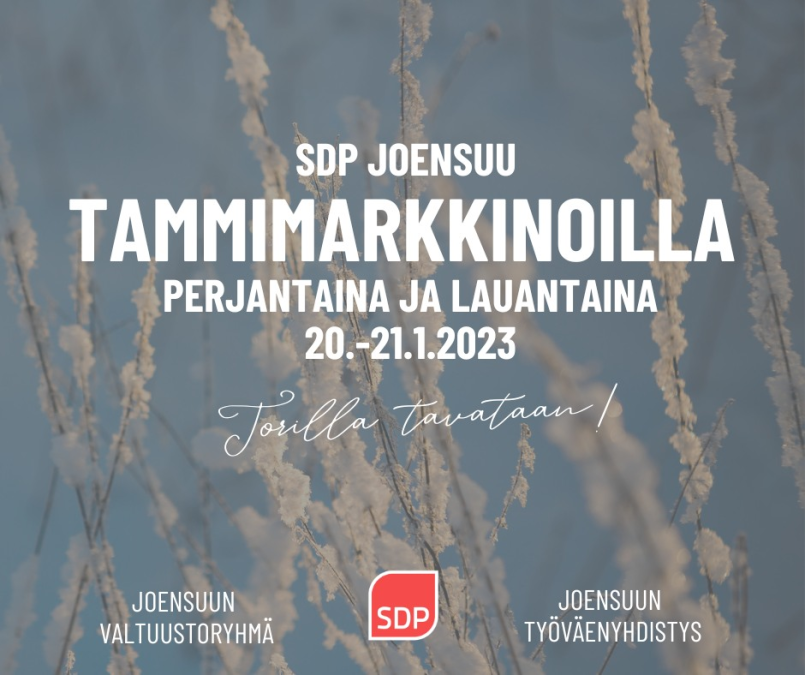 SDP Joensuu Tammimarkkinoilla 2023